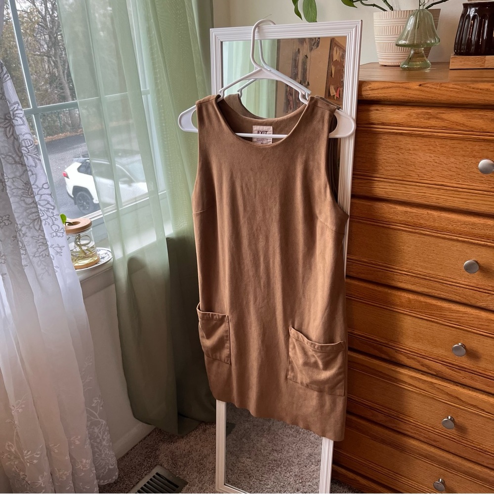 Everly Tan Sleeveless Mini Dress
